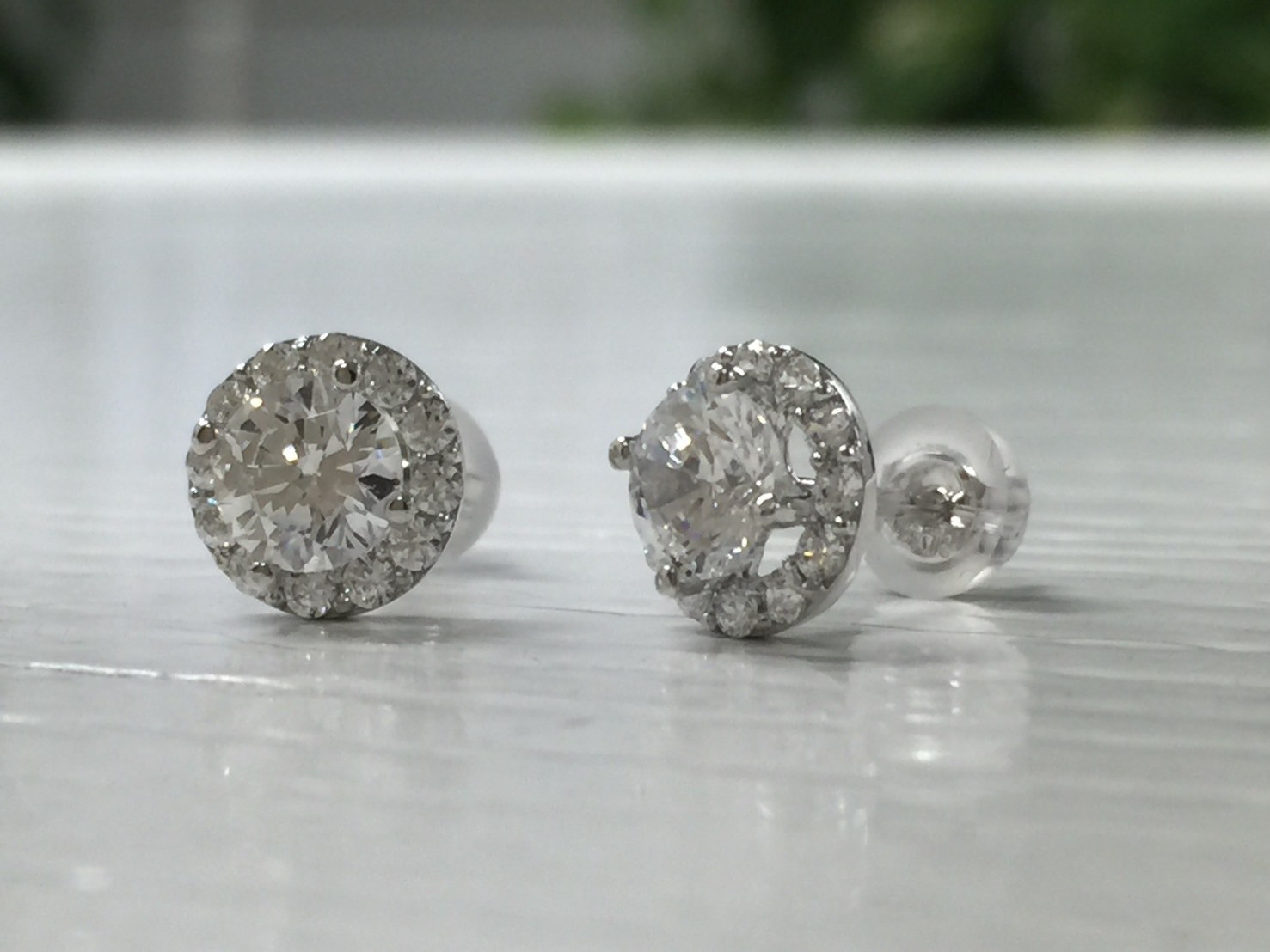 シルバー925 AAAキュービックCZ トリマキ　ピアス　*新品