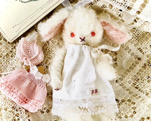 テディうさぎ ふわふわ垂れ耳うさぎちゃん テディベア テディうさぎ ふわふわ垂れ耳うさぎちゃん テディベア