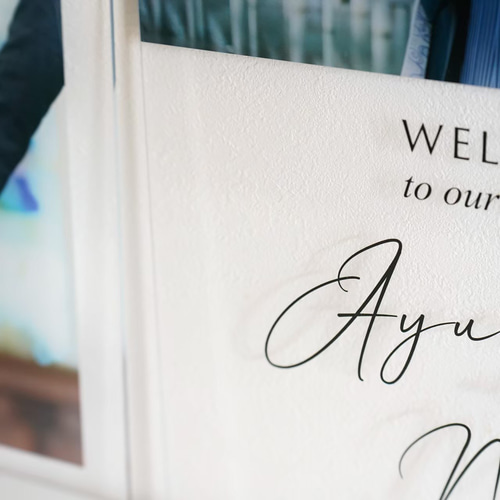 送料込］フォトボード / ウェルカムボード ～WELCOME to our wedding