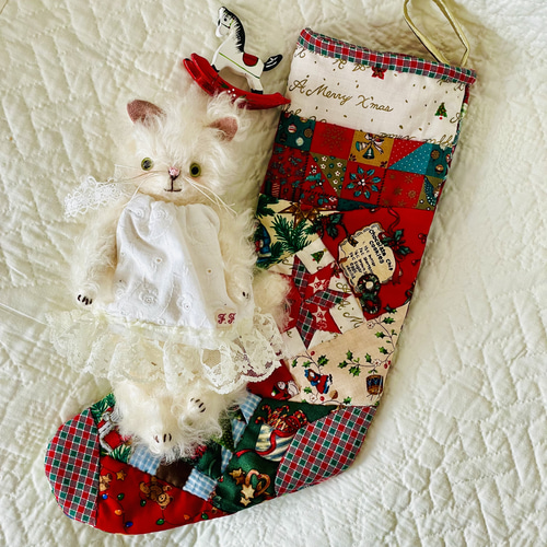 テディキャット ふわふわ白ねこちゃん テディベア ぬいぐるみ テディキャット ふわふわ白ねこちゃん テディベア ぬいぐるみ