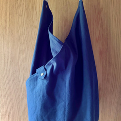 【受注製作】カシュクールバッグ ななめがけ 11号帆布 4枚目の画像