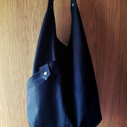 【受注製作】カシュクールバッグ ななめがけ 11号帆布 2枚目の画像