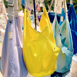 【受注製作】カシュクールバッグ ななめがけ 11号帆布 5枚目の画像