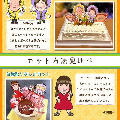 似顔絵プレート~世界に1つの似顔絵ケーキに~*.❁ イラスト KUKKU