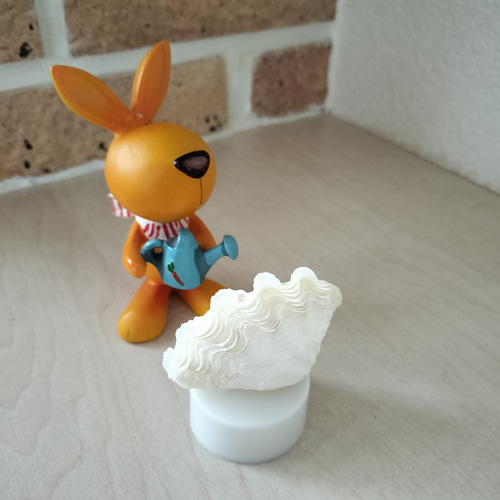 宮古島産 ミニミニサイズ シャコ貝ランプ LEDライト内臓の台座