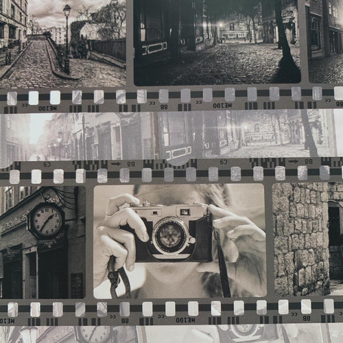 オリジナル デザインペーパー フォトフィルムセピア A4 10枚 包装紙