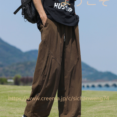 純綿水洗カジュアル長ズボン男性春夏ファッションブランド新型ゆったり