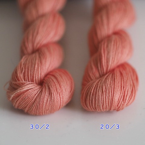 草木染め糸 手まり 刺し子 刺繍 刈安 槐 石榴 玉ねぎ 綿 コットン 30/2