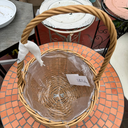 ガーデンバスケット ナチュラル バスケット ガーデニング かご 籠 カゴ