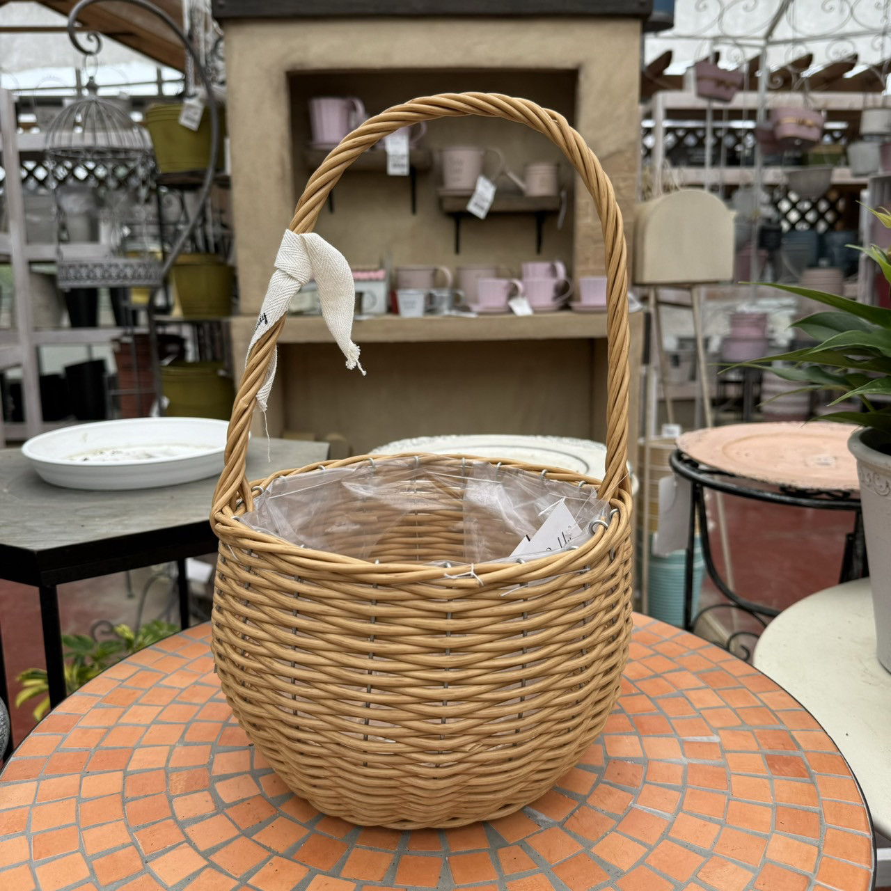 花瓶バスケット　インテリアかご 花瓶バスケットインテリアかご