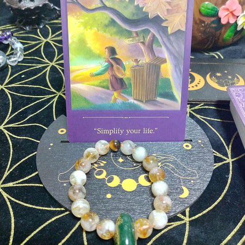 no. 184 天然石ブレスレット・天然石(シトリン、シトリンガーデン