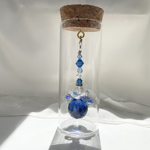 ビン型サンキャッチャー〜サファイアの輝き〜 サンキャッチャー