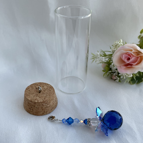 ビン型サンキャッチャー〜サファイアの輝き〜 サンキャッチャー