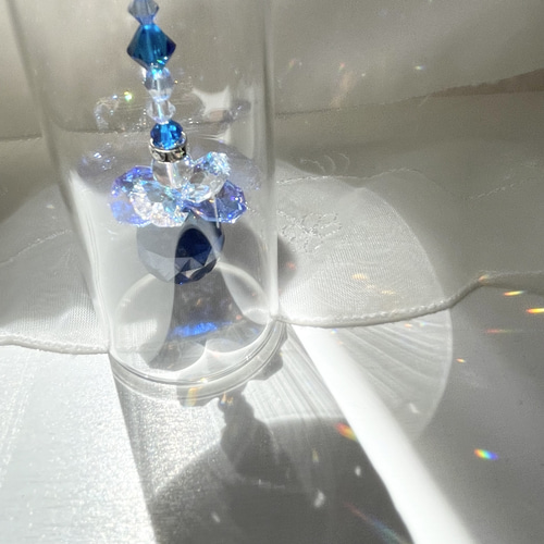 ビン型サンキャッチャー〜サファイアの輝き〜 サンキャッチャー