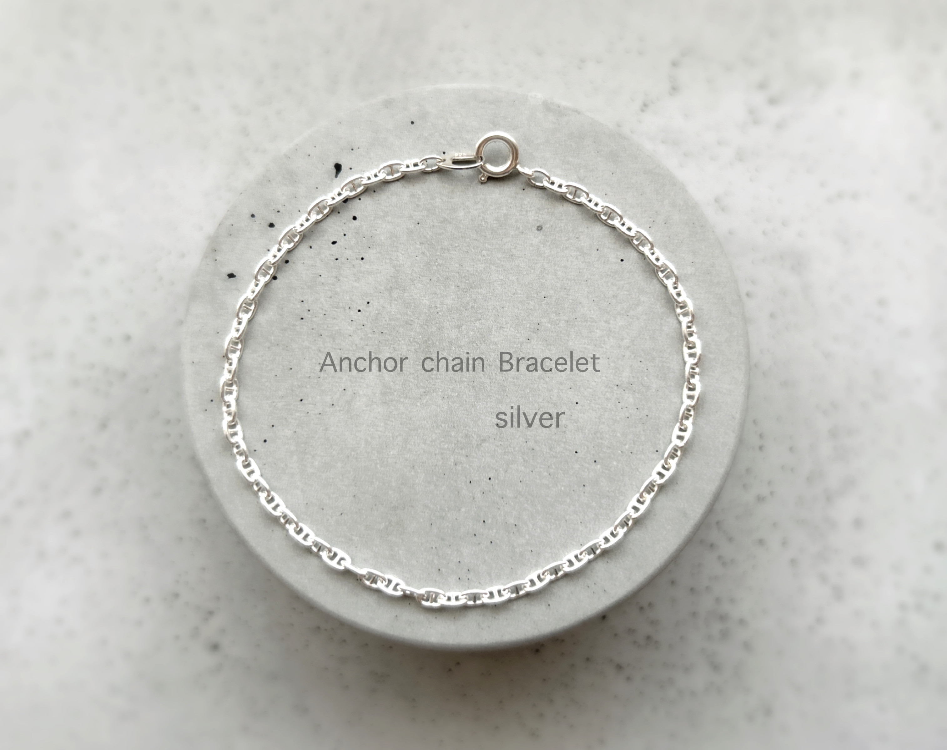 Silver925】長さが選べる♡ anchor chain Bracelet (small