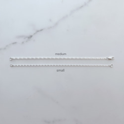 【Silver925】長さが選べる♡ anchor chain Bracelet (small) 6枚目の画像
