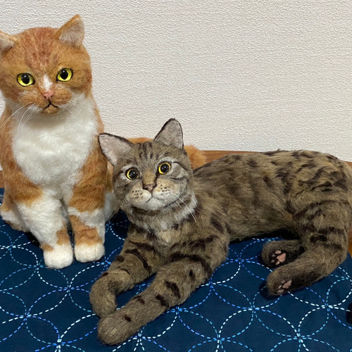 うちの子】【オーダーメイド】【全身】羊毛フェルト 猫 ねこ ペット