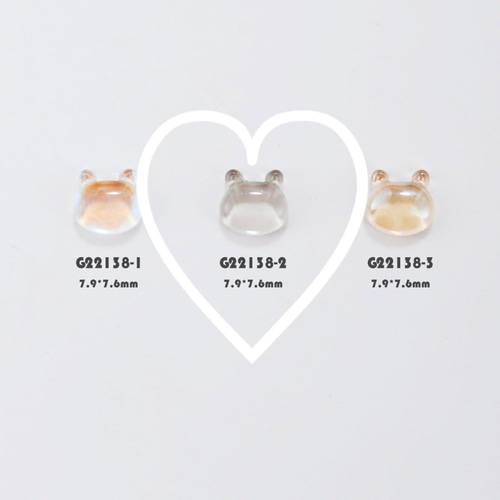グレー】P720(5個)ネイルパーツ 猫 ねこ くま 犬 ポップ 動物