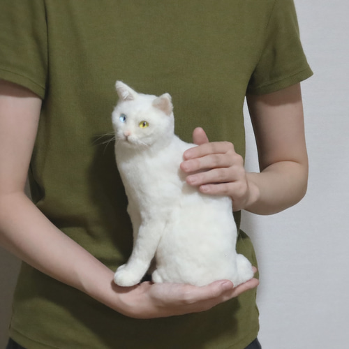 うちの子】【オーダーメイド】【全身】羊毛フェルト 猫 ねこ