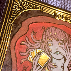 【箔押し】『ほくそ笑むメドゥーサ』ポストカード 2枚目の画像