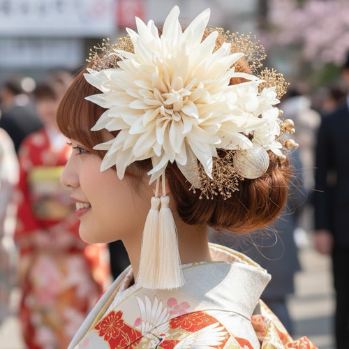 送料無料 大きい 豪華！成人式 髪飾り 結婚式 和装 卒業式 オフ