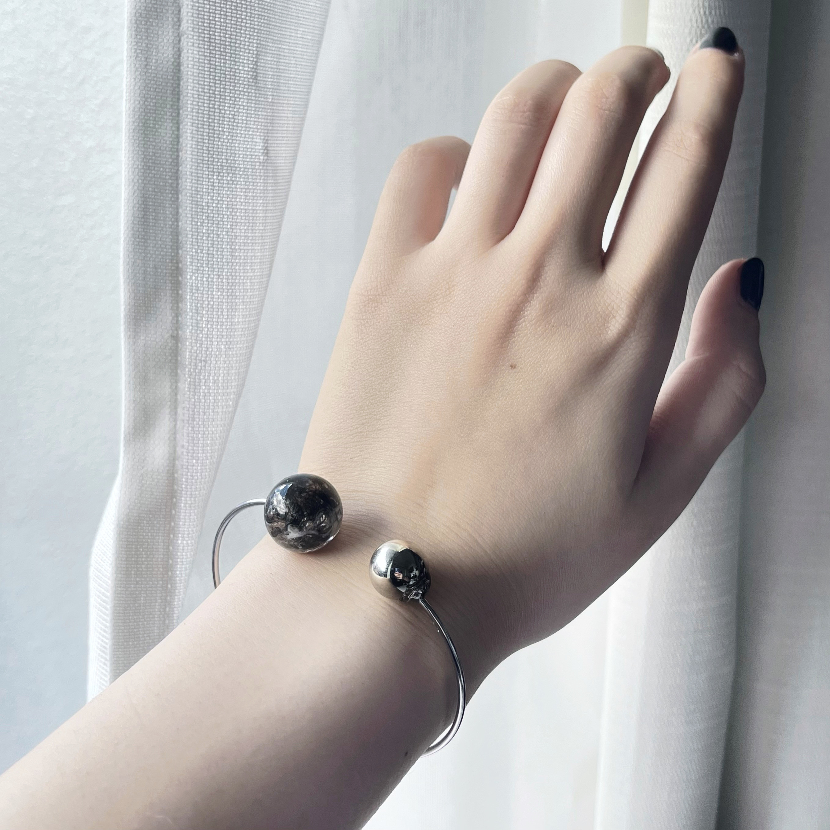 LUCKY JOHN ラッキージョン  バングル　ブレスレット 一点モノ【ラッキージョン（JOJOVA）】ターコイズフェザー