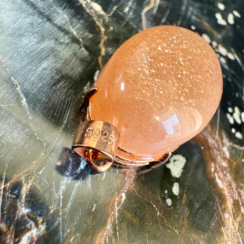 オレンジ宝石の10Kペンダントトップ svペンダントトップ オレンジカーネリアン net-No.2