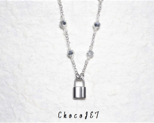 正規品　LOUIS VUITTON シルバー南京錠 ネックレス LOUIS VUITTON ルイ・ヴィトン ロックイット ネックレス D22397