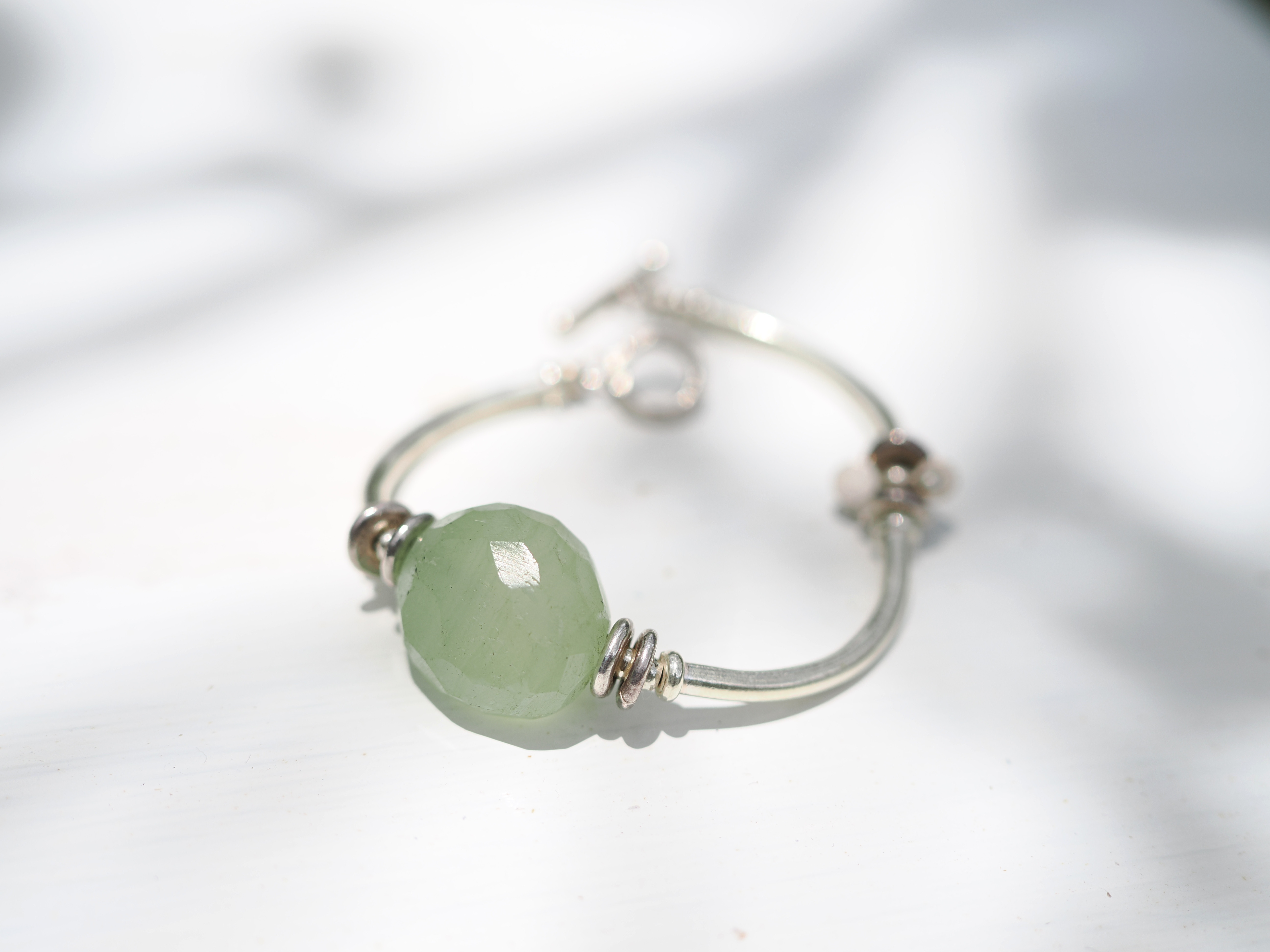 <MTO> -Chalcedony- silver bracelet