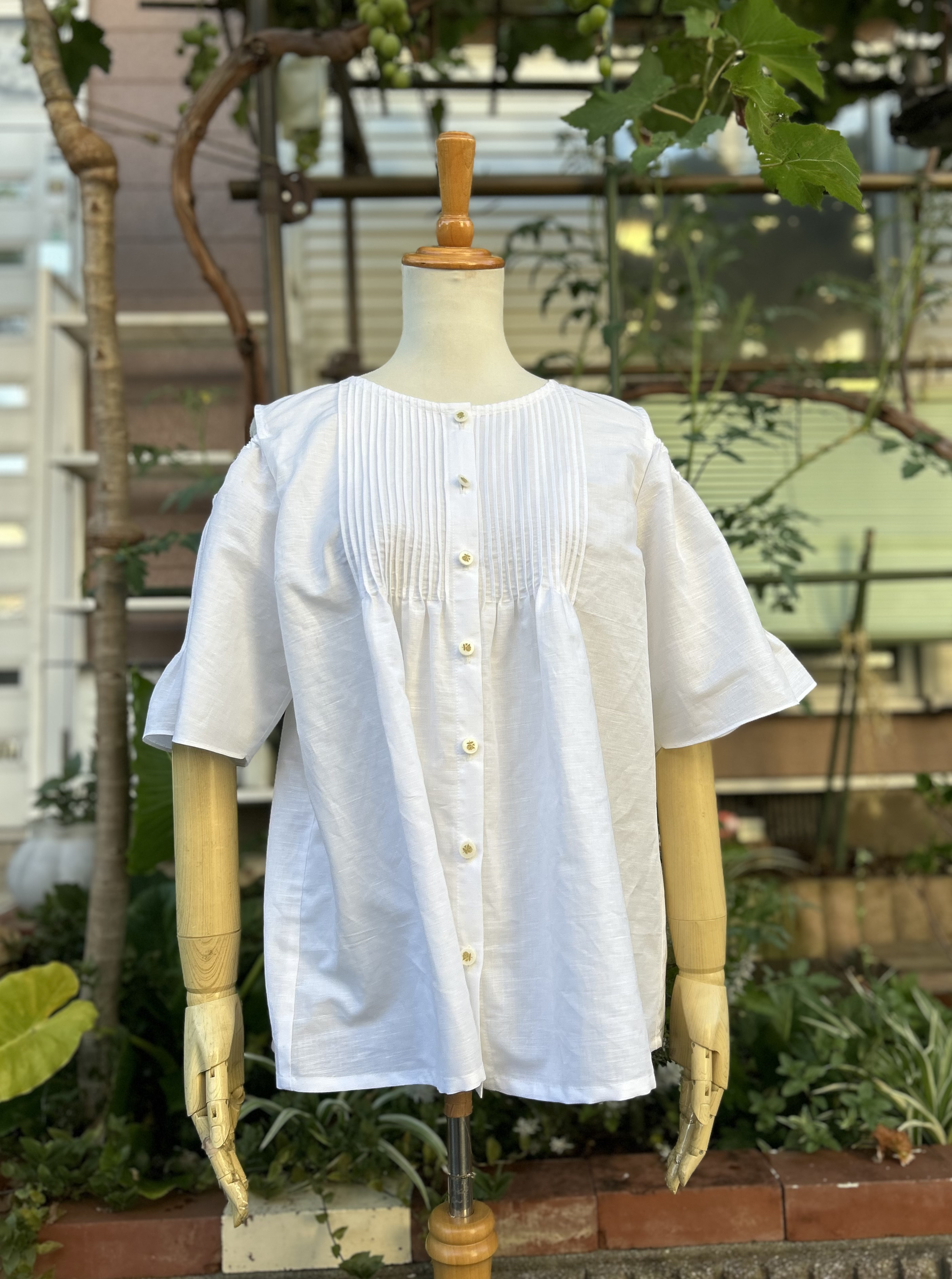 アイリッシュリネン❤︎肩出しブラウス