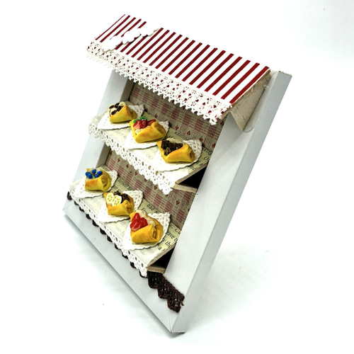 本日開店！かわいいクレープ屋さん ミニチュア ドールハウス クレープ