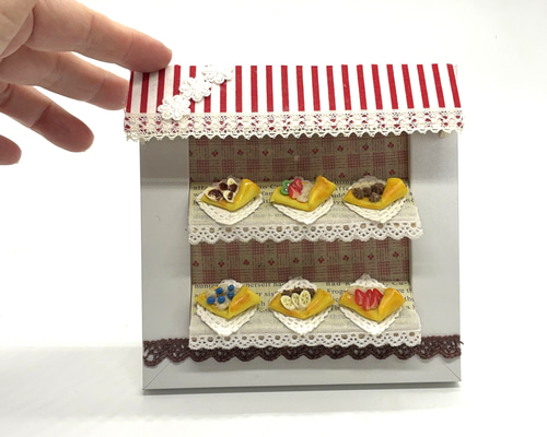 本日開店！かわいいクレープ屋さん ミニチュア ドールハウス クレープ