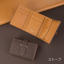 COGURE 三つ折り財布 ベルテッドウォレット 8色 <COP3116> 4枚目の画像