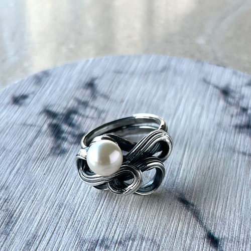 楽天市場】パール リング（カラーゴールド）（カフス｜メンズ