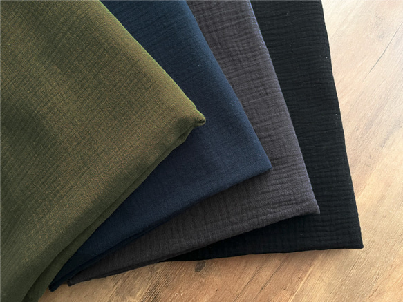 【カラーリニューアル】ぽこぽこダブルガーゼ 130cm幅【50センチ単位】厚手 Wガーゼ 生地 ぽこぽこガーゼ/50cm 19枚目の画像