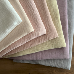 【カラーリニューアル】ぽこぽこダブルガーゼ 130cm幅【50センチ単位】厚手 Wガーゼ 生地 ぽこぽこガーゼ/50cm 17枚目の画像