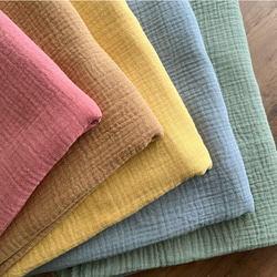 【カラーリニューアル】ぽこぽこダブルガーゼ 130cm幅【50センチ単位】厚手 Wガーゼ 生地 ぽこぽこガーゼ/50cm 18枚目の画像