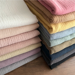 【カラーリニューアル】ぽこぽこダブルガーゼ 130cm幅【50センチ単位】厚手 Wガーゼ 生地 ぽこぽこガーゼ/50cm 15枚目の画像