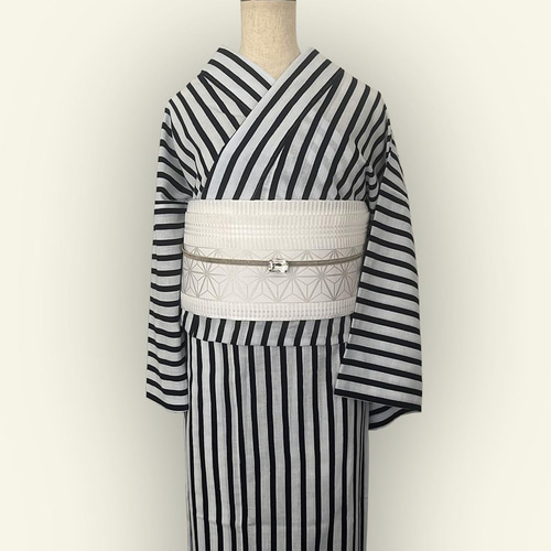 注染ゆかた　新古品 utatane 浴衣 手染め注染浴衣3点セット utatane×注染工房 綿麻