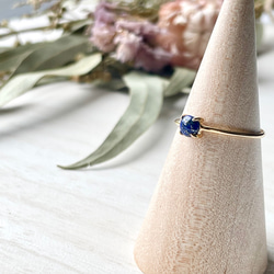 菫青小花～アイオライトピンキーリング～ 指輪・リング Sherry Rune