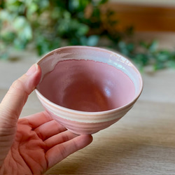 【限定販売】うす彫り茶碗・小サイズ　シャーベットシリーズ 10枚目の画像