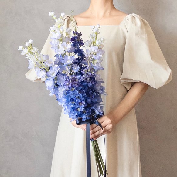 はな　(ブートニア付き)ウェディングブーケ　アーティフィシャルフラワー ウェディングブーケ＆ブートニア☆アーティフィシャルフラワー