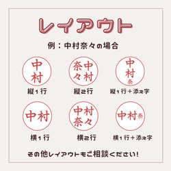 【まるでリップのようなネーム印】シャチハタ　LIPIN 7枚目の画像