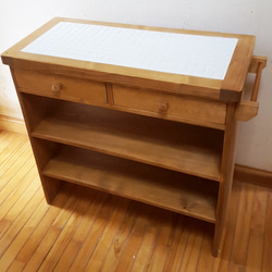 モザイクタイルのキッチンカウンター(アンティークパイン) ダイニング