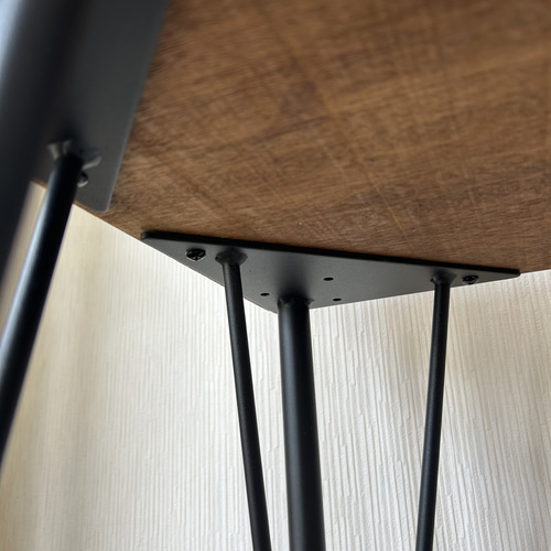 古材一枚板ダイニングテーブル 鉄脚付き091 店舗什器