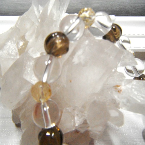 幸運を呼ぶ希望の石～ スモーキークォーツ＆シトリン＆水晶