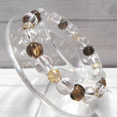 幸運を呼ぶ希望の石～ スモーキークォーツ＆シトリン＆水晶