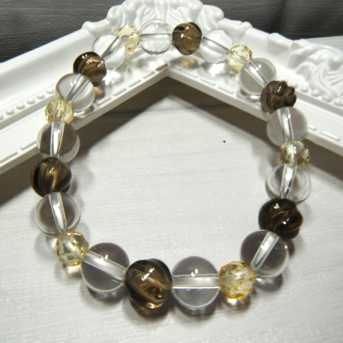 幸運を呼ぶ希望の石～ スモーキークォーツ＆シトリン＆水晶