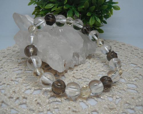 シトリン スモーキークォーツ 天然石ブレスレット 癒し 厄除け シトリン】おすすめパワーストーン天然石アクセサリー