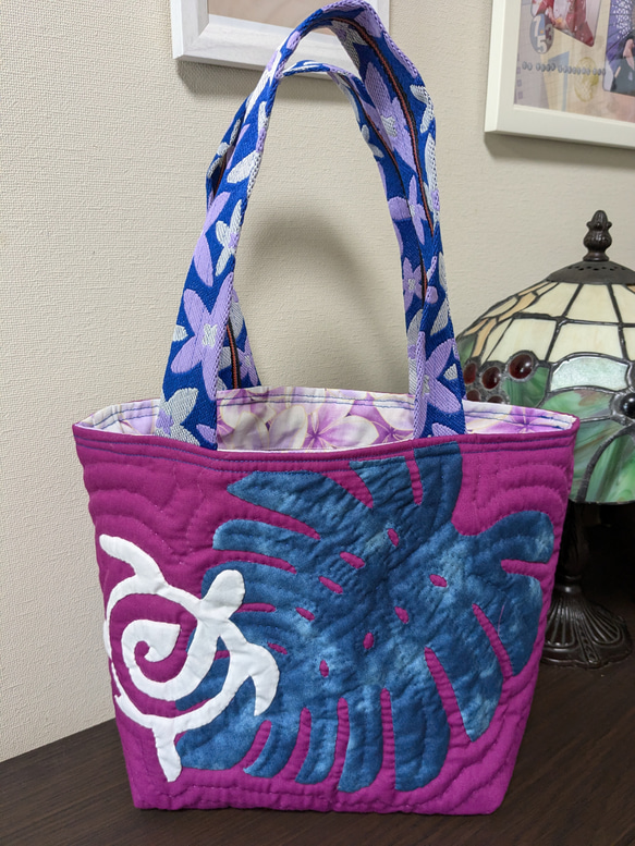 ハワイアンキルト ミニトートバック バック ハ和イアンキルト